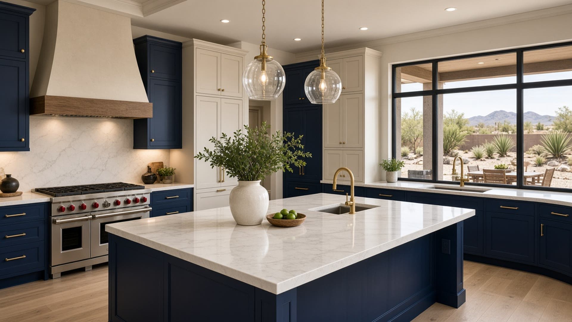 Luxury kitchen island in a Homestead West single-story ranch home, Las Vegas — When does Plan 3336 make sense?