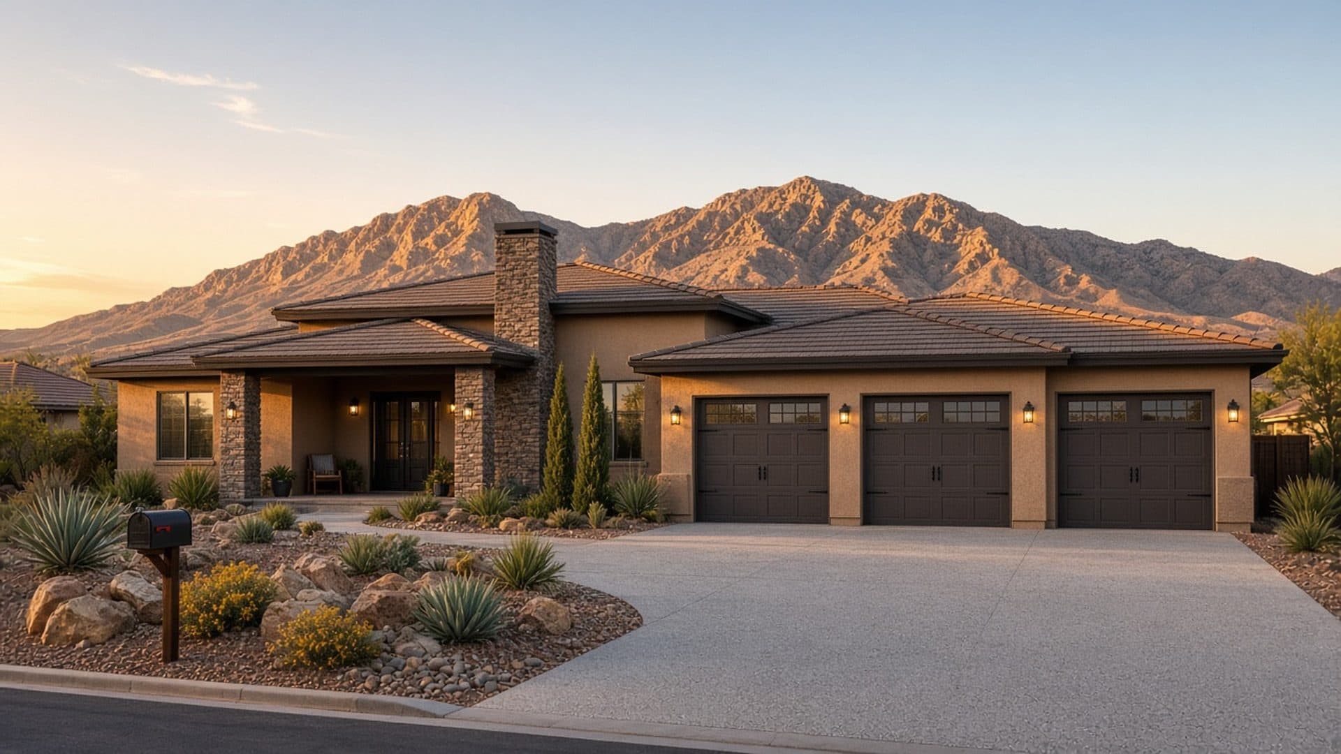 Professionally managed ranch home exterior in Homestead West, Northwest Las Vegas — Comprehensive Homestead West Management Services