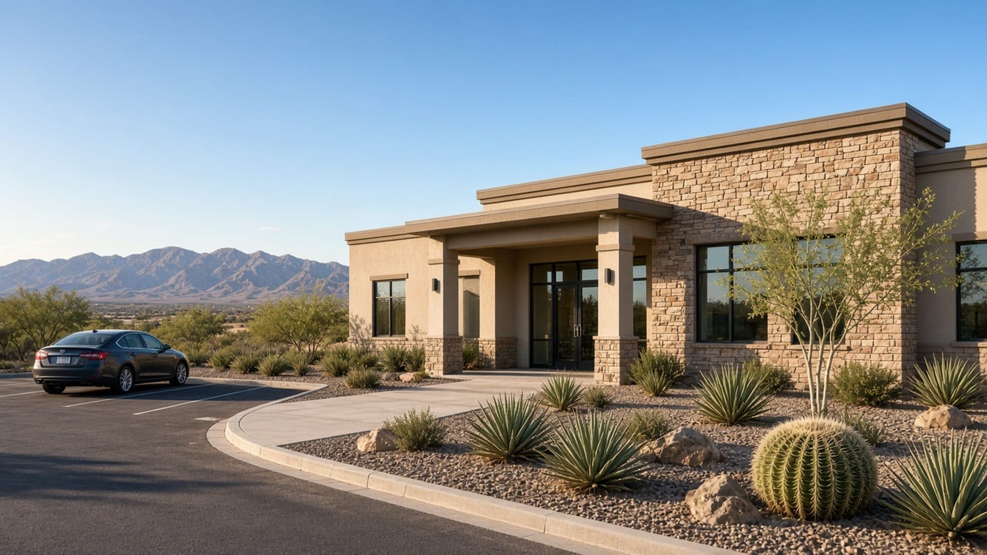 Homestead West sales office exterior in Northwest Las Vegas near 5592 Dapple Gray Rd, 89149